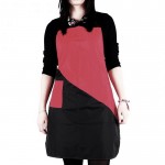 Sort pentru coafor sau frizerie SCV001AA 78x62 Negru cu Visiniu